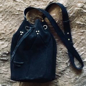 Final sale - “Popeye” suede bucket bag.